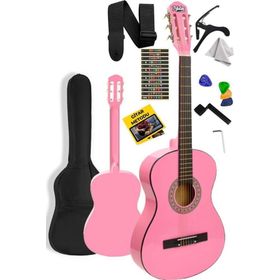 Midex CG-270PK Pembe Renk 4 4 Yetişkin Boy Sap Ayarlı Full Klasik Gitar