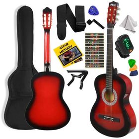 Midex CG-270RD Kırmızı Renk 4 4 Yetişkin Boy Sap Ayarlı Full Klasik Gitar