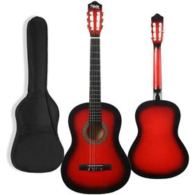 Midex CG-270RD Kırmızı Renk 4 4 Yetişkin Boy Sap Ayarlı Full Klasik Gitar