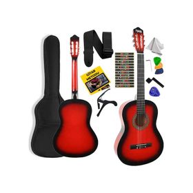 Midex CG-270RD Kırmızı Renk 4 4 Yetişkin Boy Sap Ayarlı Full Klasik Gitar
