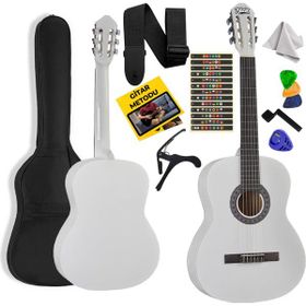 Midex CG-270WH Beyaz Renk 4 4 Yetişkin Boy Sap Ayarlı Full Klasik Gitar