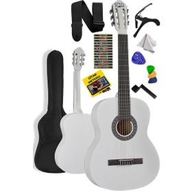 Midex CG-270WH Beyaz Renk 4 4 Yetişkin Boy Sap Ayarlı Full Klasik Gitar