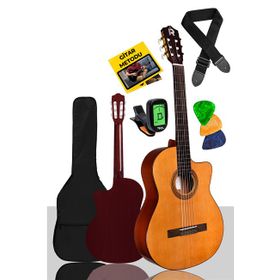 Midex CG-395YLX 4/4 Kesik Kasa Full Set Klasik Gitar Seti