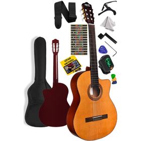 Midex CG-395YLX 4/4 Kesik Kasa Full Set Klasik Gitar Seti