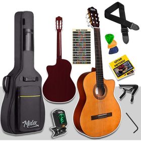 Midex Cg390M-Xbag 4 4 Sap Ayarlı Kesik Kasa Çanta + Tuner + Askı + Capo + Metod + Pena Klasik Gitar