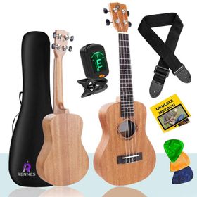 Midex CT-24M Set Çanta Metod Askı Tuner Tel Pena Concert Ukulele