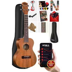 Midex CT-24MC Concert Ukulele Case Metod Askı Tuner Pena Set