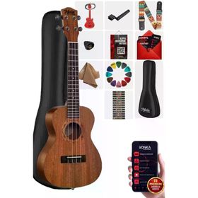Midex CT-24MC Concert Ukulele Case Metod Askı Tuner Pena Set