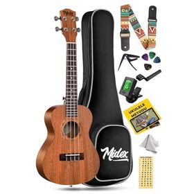 Midex CT-24MC Concert Ukulele Case Metod Askı Tuner Pena Set