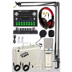 Midex CX1 Compact Set-2 Efektli Ses Kartı Mikrofon Stand Seti