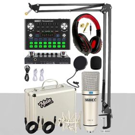 Midex CX1 Compact Set-2 Efektli Ses Kartı Mikrofon Stand Seti
