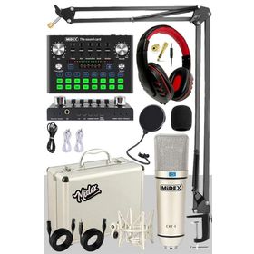 Midex CX1 Compact Set-2 Efektli Ses Kartı Mikrofon Stand Seti