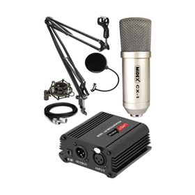 Midex CX1 Condenser Mikrofon Phantom + Stand + Filtre Set