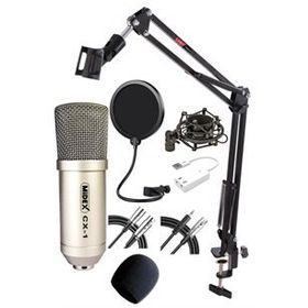 Midex CX1 Condenser Mikrofon Phantom + Stand + Filtre Set