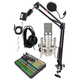 Midex CX1 Platinium Set Efektli Ses Kartı Mikrofon Stand Kayıt Canlı Yayın Seti