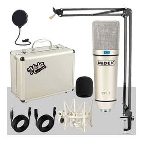 Midex CX1 STA Üst Seviye Condenser Stüdyo Ses Kayıt Mikrofonu Stand Filtre Seti