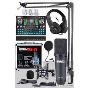 Midex CX2 Private Paket-4 Mikrofon VS20 Ses Kartı Stüdyo Kayıt Seti
