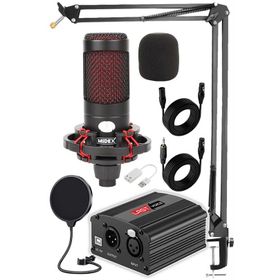 Midex CXN-30 + 48V Phantomlu Mikrofon Stand Seti
