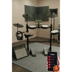Midex DDX-110BT 70 AMP Amfili Profesyonel Dijital Davul Elektronik Bateri Seti