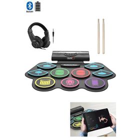 Midex Ddx-75 9 Ped 2 Ayak Pedalı Bluetooth Şarjlı Dijital Davul