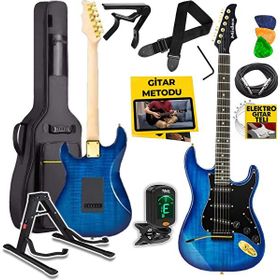 Midex GLC-40BL Profesyonel Mavi Elektro Gitar