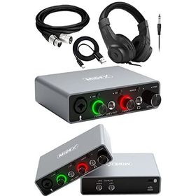 Midex GLX-700GR-H Üst Segment USB Stüdyo Ses Kartı + Kulaklık + Kablo