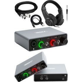 Midex GLX-700GR-H Üst Segment USB Stüdyo Ses Kartı + Kulaklık + Kablo
