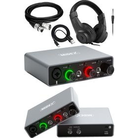 Midex GLX-700GR-H Üst Segment USB Stüdyo Ses Kartı + Kulaklık + Kablo