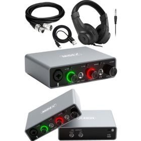 Midex GLX-700GR-H Üst Segment USB Stüdyo Ses Kartı + Kulaklık + Kablo