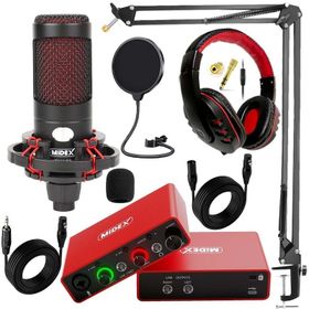 Midex GLX-700RD Ses Kartı + CXN-30 Stüdyo Mikrofon Stüdyo Ekipman Seti