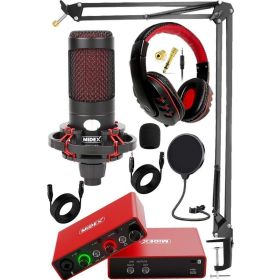 Midex GLX-700RD Ses Kartı + CXN-30 Stüdyo Mikrofon Stüdyo Ekipman Seti