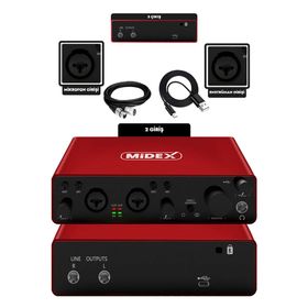 Midex GLX-800RD Üst Segment USB Stüdyo Ses Kartı