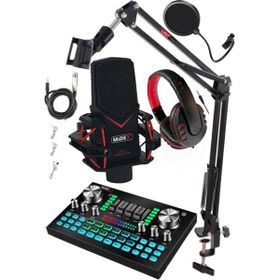 Midex Gmx-1 Diamond Set Condenser Mikrofon Ses Kartı Kulaklık Canlı Yayın Paketi