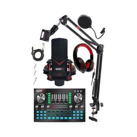 Midex Gmx-1 Diamond Set Condenser Mikrofon Ses Kartı Kulaklık Canlı Yayın Paketi
