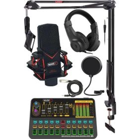 Midex GMX-1 Platinium Head Set Condenser Mikrofon Ses Kartı Kulaklık Canlı Yayın Paketi