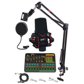 Midex GMX-1 Platinium Set Condenser Mikrofon Ses Kartı Canlı Yayın Paketi