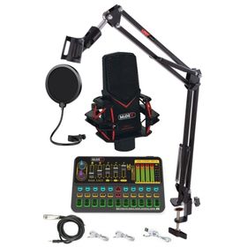 Midex GMX-1 Platinium Set Condenser Mikrofon Ses Kartı Canlı Yayın Paketi