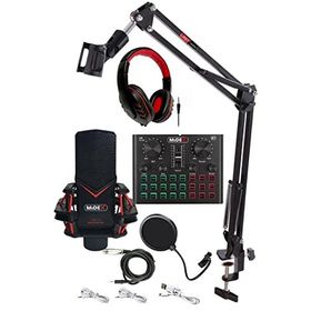 Midex Gmx-1 Record Head Set Condenser Mikrofon Kulaklık Ses Kartı Canlı Yayın Paketi