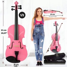Midex HGA24PİNK-PAK Pembe 1/2 Çocuk Kemanı Seti