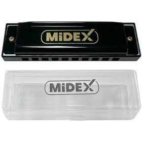 Midex HN-10BK Siyah Örf Aletleri 10 Delikli Mızıka