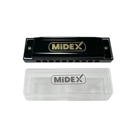 Midex HN-10BK Siyah Örf Aletleri 10 Delikli Mızıka