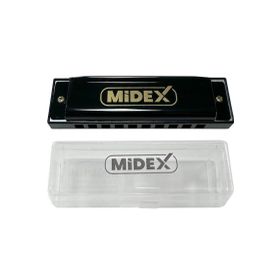 Midex HN-10BK Siyah Örf Aletleri 10 Delikli Mızıka