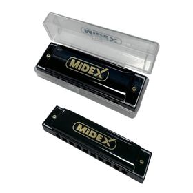 Midex HN-10BK Siyah Örf Aletleri 10 Delikli Mızıka