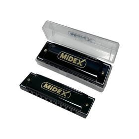 Midex HN-10BK Siyah Örf Aletleri 10 Delikli Mızıka