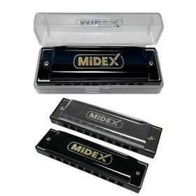 Midex HN-10BK Siyah Örf Aletleri 10 Delikli Mızıka