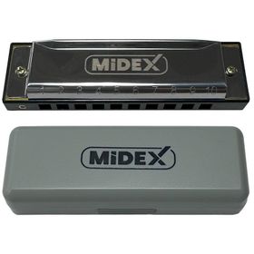 Midex HN-10SL Silver Örf Aletleri 10 Delikli Mızıka