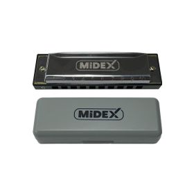 Midex HN-10SL Silver Örf Aletleri 10 Delikli Mızıka