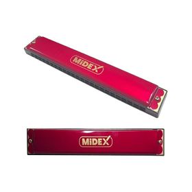 Midex HN-24RD Kırmızı 24 Delikli Mızıka