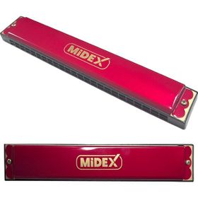 Midex HN-24RD Kırmızı 24 Delikli Mızıka