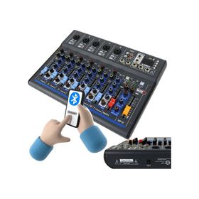 Midex MDX-07FXU 7 Kanal Ses Mikseri Deck Mikser Kayıt Bluetooth Usb Efekt